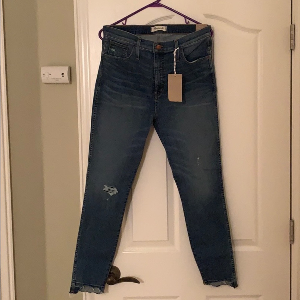 Madewell 10” high rise skinny jeans